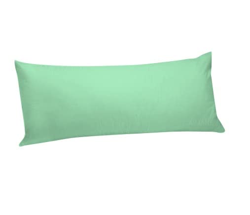 AIMANE® Long Bolster Pillowcase Cover - Body Pillow Neck Support - Orthopaedic Bolster Pillowcase Cover Nursing Pregnancy Support Long Pillowcases (Double 4.6FT, MInt Green)