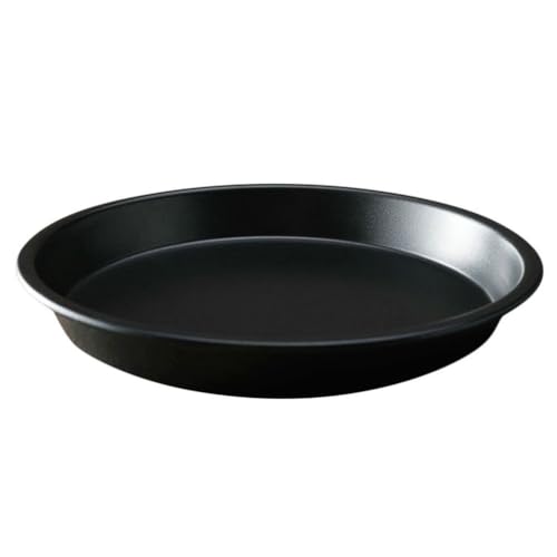 Alipis 9 Inch Pizza Pans Crisper Pan Carbon Steel Baking Pan Non-stick Bakeware Microwave Oven Baking Tray Pie Tray Cookie Trays for Kitchen Restaurant
