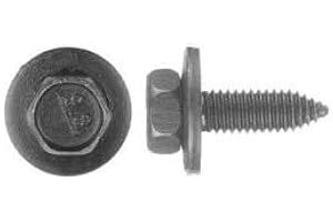 APPH5684 A Plus Parts House Body Bolts 6mm x 20mm 10mm Head with 17mm Loose Washer Compatible with GM 11502941, 11506174 (25pc)