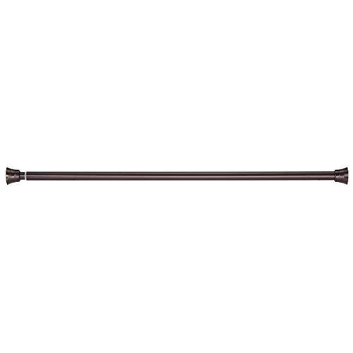 Amazon Basics Tension Curtain Rod, Adjustable 3662" Width Bronze