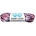 Derby Laces Red White Blue Laces - Flat, 10mm Wide, for Boots, Skates, Roller Derby, Hockey and Ice Skates (108 Inch / 274 cm)
