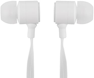 Miia In Ear Headphones with Microphone and Volume Controller (White)