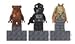 LEGO Star Wars Magnet Set Jar Jar Binks V-Wing Pilot Wicket Ewok #853414