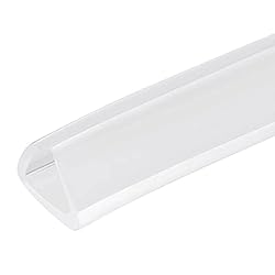 uxcell U Channel Edge Trim, 4.9ft Length Rubber