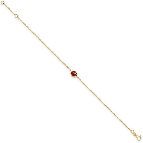 Pulsera De Oro Amarillo 14k – Cadena De Ancla Diamantada Para Mujer/hombre, Regalo Elegante