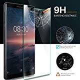 Nokia 8 Screen Protector – Gorilla Cases Tempered Glass - Full Cover/Edge to Edge 9H Rated [Full Screen Coverage] Anti-Scratch, Bubble Free - Nokia 8 Protector de pantalla (Clear)