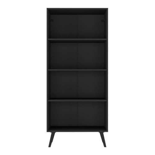 Multimóveis Cristaleira com 2 Portas de Vidro Retrô 68cm Urban MP6040 Preto