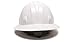 Pyramex White Full Brim Style 6 Point Ratchet Suspension