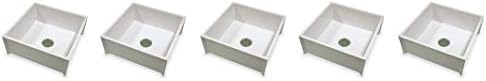 Mustee 63M Durastone Material Mop Sink, White (5-(Pack))