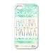 Generic KGEND Hakuna Matata Aztec Tribal Pattern Snap-On Case for iPhone 4/4s - Non-Retail Packaging - Multi