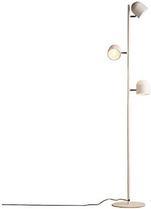 floor lamp Iron floor lamp Floor lamp with three lamp heads Nordic creative personality style floor lamp white Total height 140cm