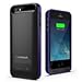 Maxboost Atomic S Apple MFI Certified 2400mAh Battery Pack with Built-in Kickstand Battery Case for iPhone5/5s - Matte Black/Purple