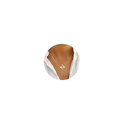 Ursteel Initial N Necklaces for Women - Dainty 14K