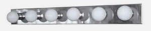 Whitfield Lighting VS36CH Vanessa - Six Light Bath Bar, Chrome Finish