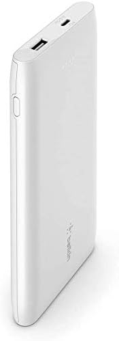 Belkin 10000mAh power bank, USB-C Power Delivery fast charging portable charger with 18W USB-C and 12W USB-A ports