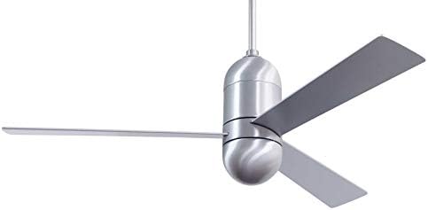 Modern Fan Company CIR-BA-50-AL-NL-WC Cirrus DC 50" Ceiling Fan with Wall Control, Brushed Aluminum