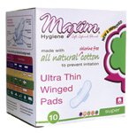 Maxim Hygiene Products Ultra Thin Winged Pads - Super 10 Ct