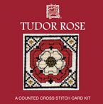 Textile Heritage Tudor Rose Miniature Card Cross Stitch Kit