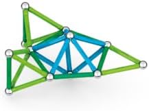 Classic - 60 Piezas - Bloques de Construcción Magnética para Niños - Green Line - Juguetes Educativos de Plástico 100% Reciclado