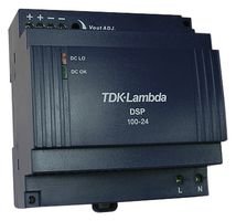 TDK LAMBDA DSP100-24 AC/DC CONV, DIN RAIL, 1 O/P, 264VAC, 24V