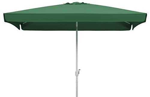 Schneider Sonnenschirm Oslo, grün, 300 x 200 cm rechteckig, 752-11, Gestell Stahl, Bespannung Polyester, 5.3 kg – Bild 4