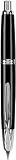 Pilot Vanishing Point Collection Retractable Fountain Pen, Black with Rhodium Accents, Blue Ink, Medium Nib (60242)