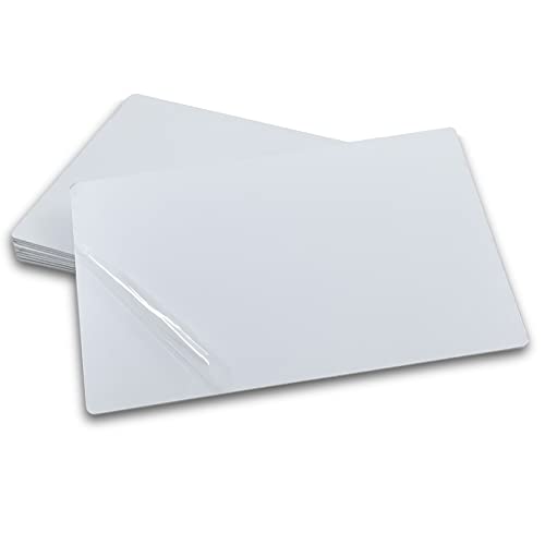 Ebamaz Aluminum Alloy Metal Photo Signs Sublimation Blanks Round Corners Plates (Pure White, 4X6X0.04 inch, 10PCS)