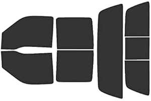 Rvinyl Window Tint Kit Compatible with Ford F-250 1999-2007 4 Door - Black 20% - Single Ply No Bubble Film - Do it Yourself Vehicle Complete Precut Kit