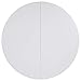 Flash Furniture Stonewall 6' Round Plastic Folding Event Table with Carrying Handle, Bi-Fold Portable Banquet Table for Indoor/Outdoor Events, White