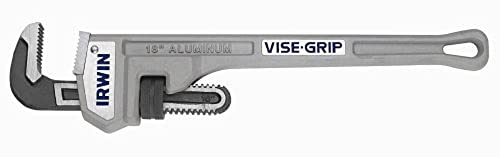 IRWIN VISE-GRIP Tools Chave de tubo de alumĂnio fundido, capacidade de mandĂbula de 6,3 cm, 45,7 cm (2074118)