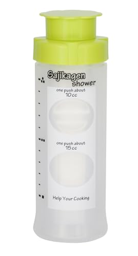 台和 調味料ボトル 5穴 360ml ライムグリーン 1本入 日本製 マヨネーズ ケチャップ タレ シロップ 目盛り付き ワンプッシュ 10cc 15cc 調味料入れ さじかげんシャワー ME-400SW-LG