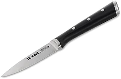 Ice Force Schälmesser, 9cm Klinge, Korrosionsschutz, Handschutz, Made in Germany Edelstahl, lang anhaltende Schneidleistung und Schärfe, Edelstahl/Schwarz, K23205