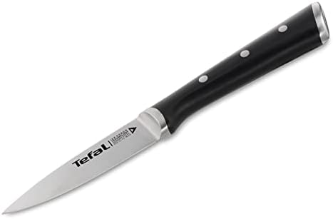 Ice Force Schälmesser, 9cm Klinge, Korrosionsschutz, Handschutz, Made in Germany Edelstahl, lang anhaltende Schneidleistung und Schärfe, Edelstahl/Schwarz, K23205