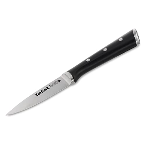 Ice Force Schälmesser, 9cm Klinge, Korrosionsschutz, Handschutz, Made in Germany Edelstahl, lang anhaltende Schneidleistung und Schärfe, Edelstahl/Schwarz, K23205