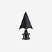 Deco Essential Adjustable Black Curtain Rods for Windows 66 to 120 Inch Extendable Drapery Rods with Flat Arrow Finials & Brackets Set, 3/4 Inch