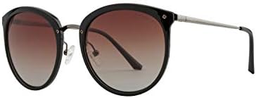 Polarized Women's Brown Round Sunglass OP-1664-C02