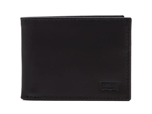 Batwing Bifold ID, Accesorio de Viaje- Billetera Plegable Hombre, Negro (Regular Black), Talla Única