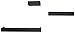 Ballucci Modern Ledge Wall Shelves, Set of 4 Wood Floating Shelves for Bedroom, Bathroom, Living Room, Kitchen, Nursery, Black