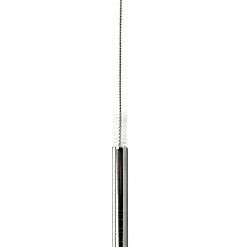 NATUMO ® Edelstahl Strohhalm wiederverwendbar, Metall Trinkhalm Set - 36 Strohhalme gerade + gebogen, inklusive 6 Bürsten und 3 Beuteln – Bild 7