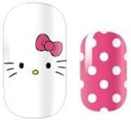 Hello Kitty Pink Polka - 14 tips Nail Polish Stickers – DIY Salon like finish manicure at home by FAB Nails that fit all nails