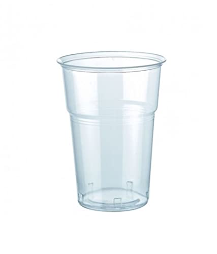 Pengo 3671039 Pack of 25 Reuse Glasses, Transparent, Cl 39, Plastic