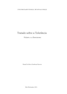 Livro Tratado sobre a Tolerância: Voltaire e o Iluminismo