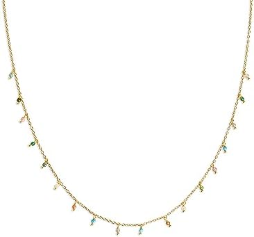 Collar Mujer Dancing Stones Baño Oro