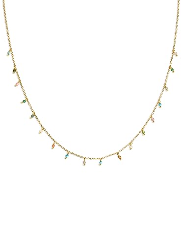 Collar Mujer Dancing Stones Baño Oro