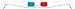 ZiYan- 50 Pairs – Flat- 3D Glasses Red and Cyan White Frame Anaglyph Cardboardthumb 1