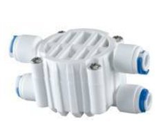 Realgoal Automatic Shut-Off Valve with 1/4" Tube Quick Connect Push Fittings for RO Water Reverse Osmosis Pure Filter System