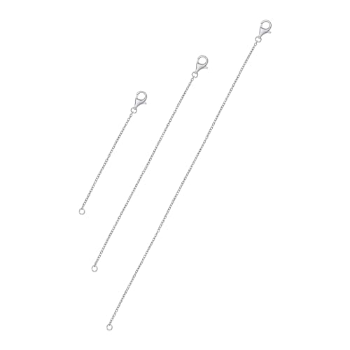 S.Leaf Necklace Extenders for Women Sterling Silver Gold Choker Necklace Extenders 2