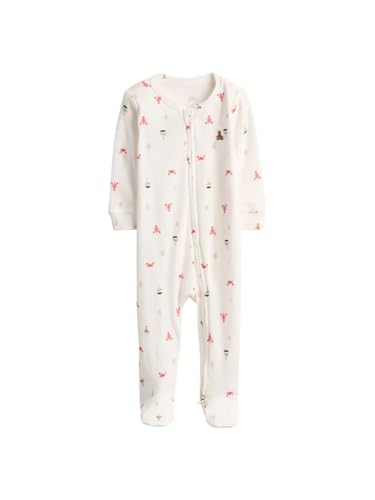 GAP unisex-baby Two Way Zip Footed One-piece Outfit