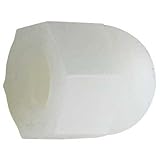 5/16"-24 Nylon Plain Finish Acorn Nuts, 10