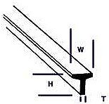 Plastruct TFS-3 Tee 3/32" (8) PLS90563